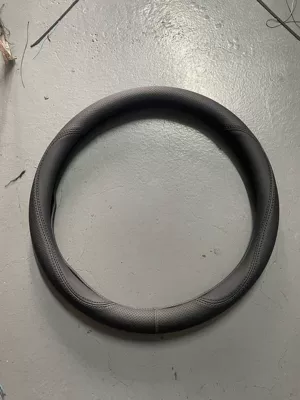 Steering wheel cover | Logo Electric Car Handlebar Cover - round-double-black-line-38cm