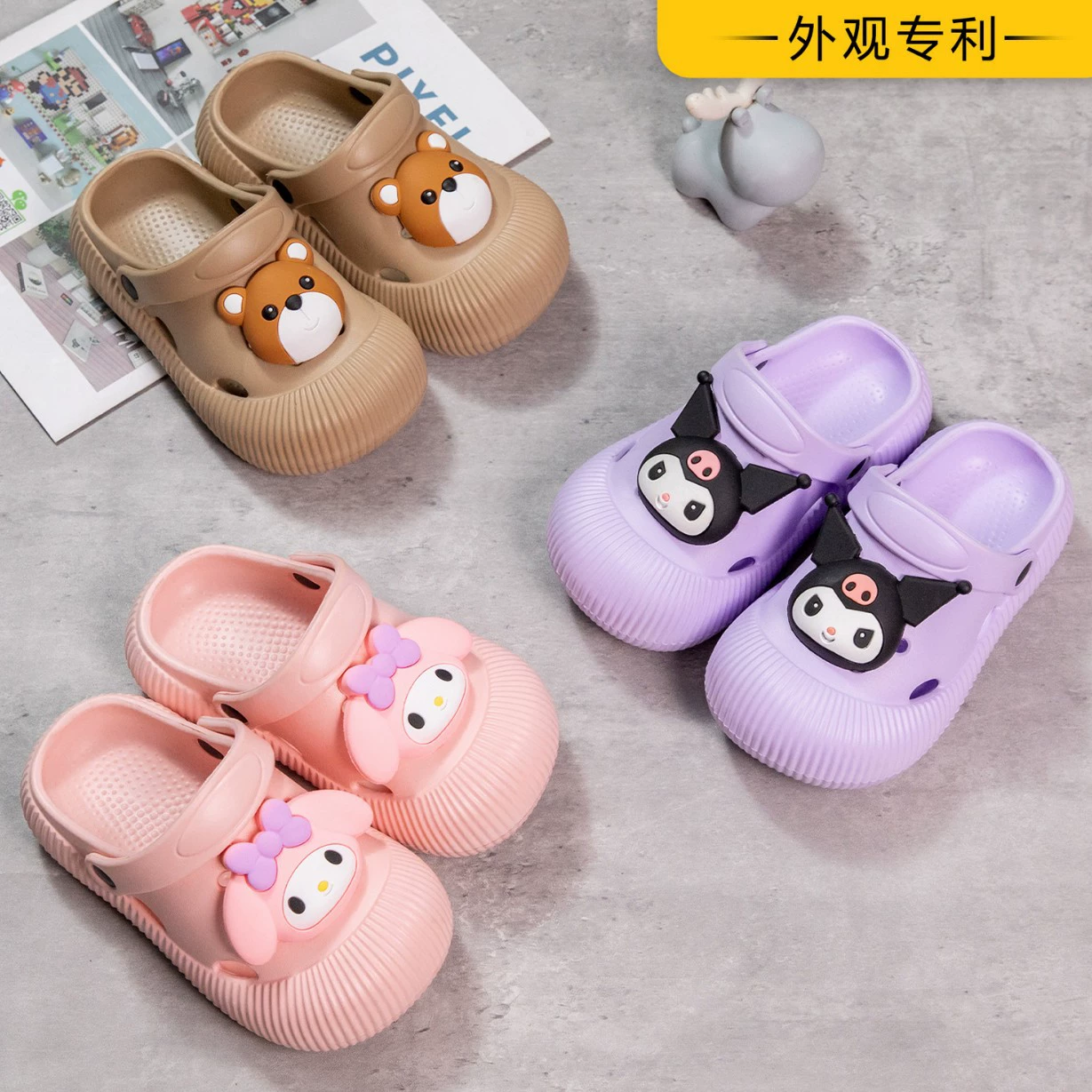Прямые продажи с фабрики противоскользящие детские тапочки летние мальчики девочки сандалии тапочки девочки дети детские пещерные туфли оптом
