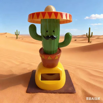 doll car ornaments cartoon: Car ornaments - 586105-cactus-on-yellow-background