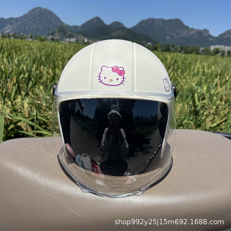 3C Certified Adult Helmet Women's Helmet Autumn and Winter Warm Windproof Thickeneded Lining Ear Protection Motorcycle Electric Vehicle Safety Helmet