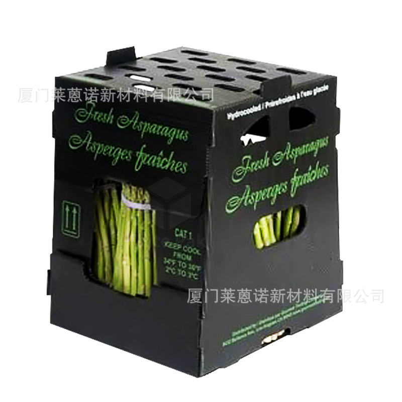 Caja de frutas y verduras de placa hueca pp personalizada plegable impermeable frutas y verduras frescas de transporte de cadena de frío Caja de plástico de calcio image 37