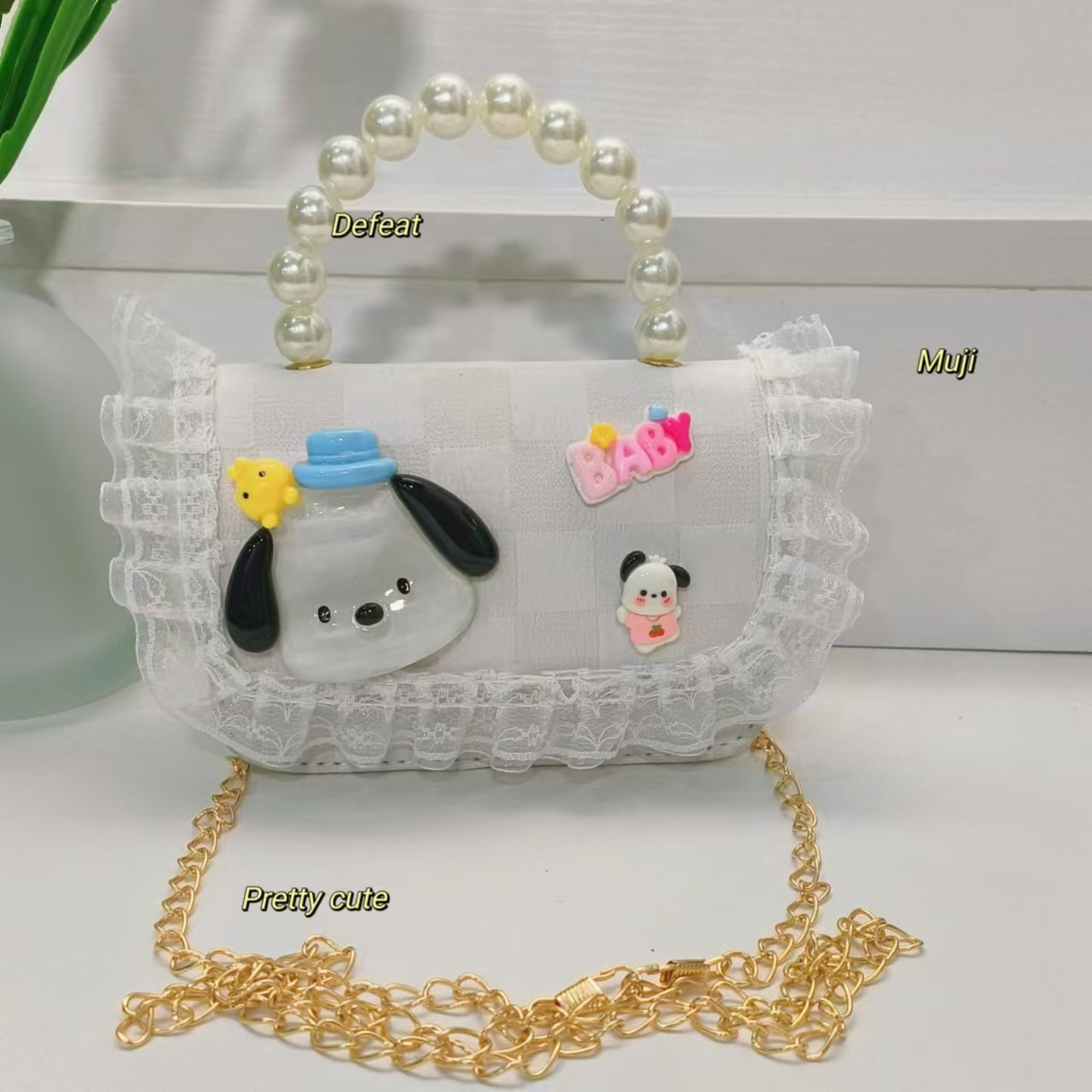 Bolso de perlas bolso de cinturón bolso de princesa bolso de cambio bolso de cadena bolso de princesa Melody Koolomi niños