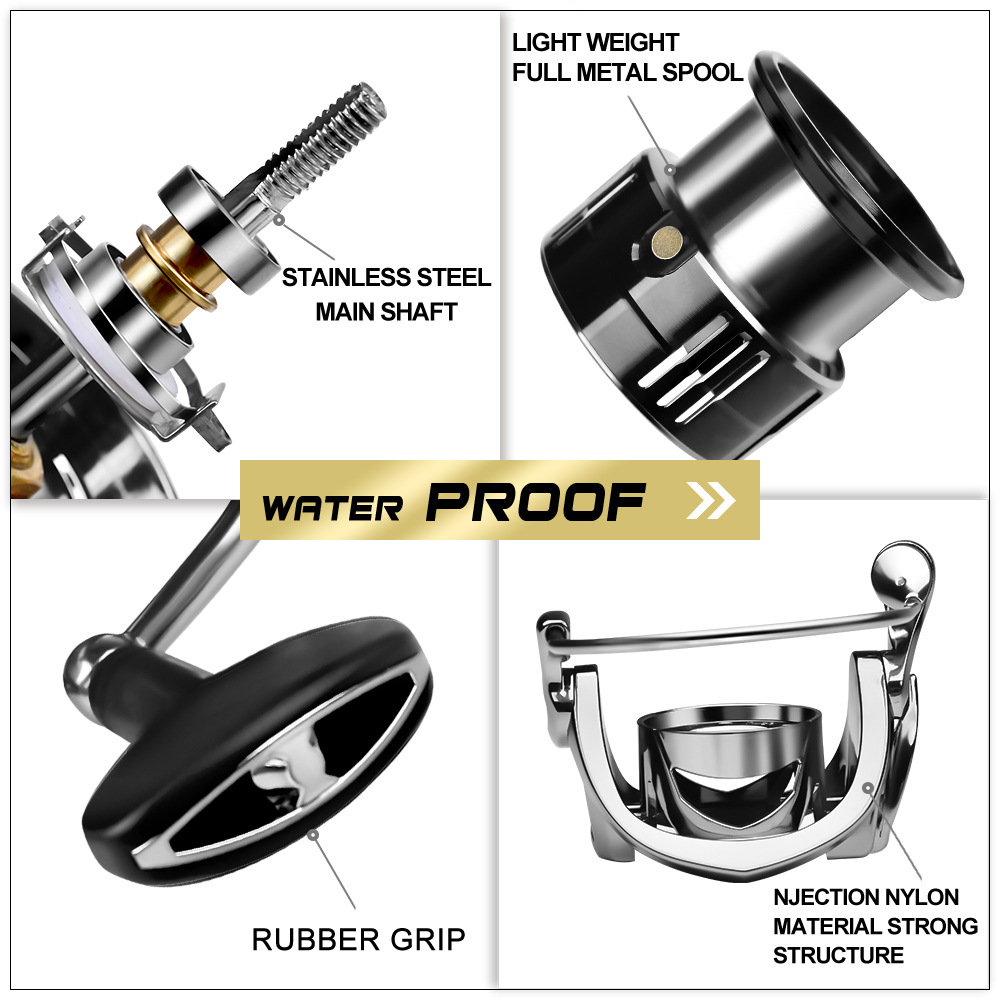 Metal spinning wheel, CNC rocker arm fishing reel, sea fishing boat fishing boat, sea rod wheel, anchor fishing wheel, long-range fishing wheel