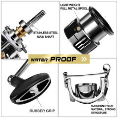 Metal spinning wheel, CNC rocker arm fishing reel, sea fishing boat fishing boat, sea rod wheel, anchor fishing wheel, long-range fishing wheel