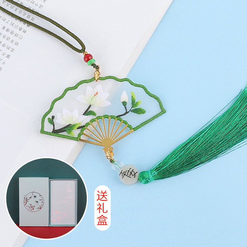 Bordado DIY auto-bordado mano antiguo grupo de ventiladores principiantes material paquete de bordado Su bolso bordado bordado