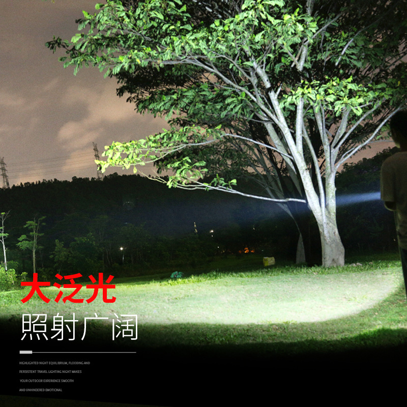 Shenhuo transfronteriza fuerte luz LED Gran Reflector multifuncional lámpara portátil USB carga con salida de emergencia al aire libre reflector