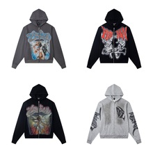 25高品质跨境外贸欧美潮牌秋冬新款经典字母开衫宽松外套一件批发