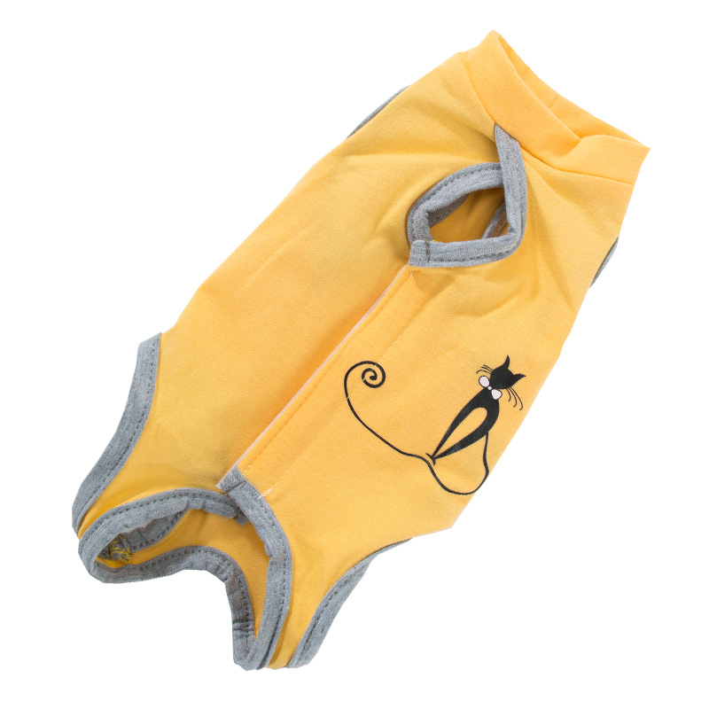 Ropa de gato ropa de verano anti-lamer esterilización suministros para mascotas gato hembra destete ropa delgada transpirable ropa para mascotas en stock