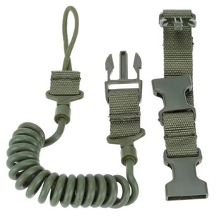 Tactical Spring Rope Outdoor Military Fan Multifunctional Strap Quick Release Lanyard Safety Rope Elastic Keychain Portable