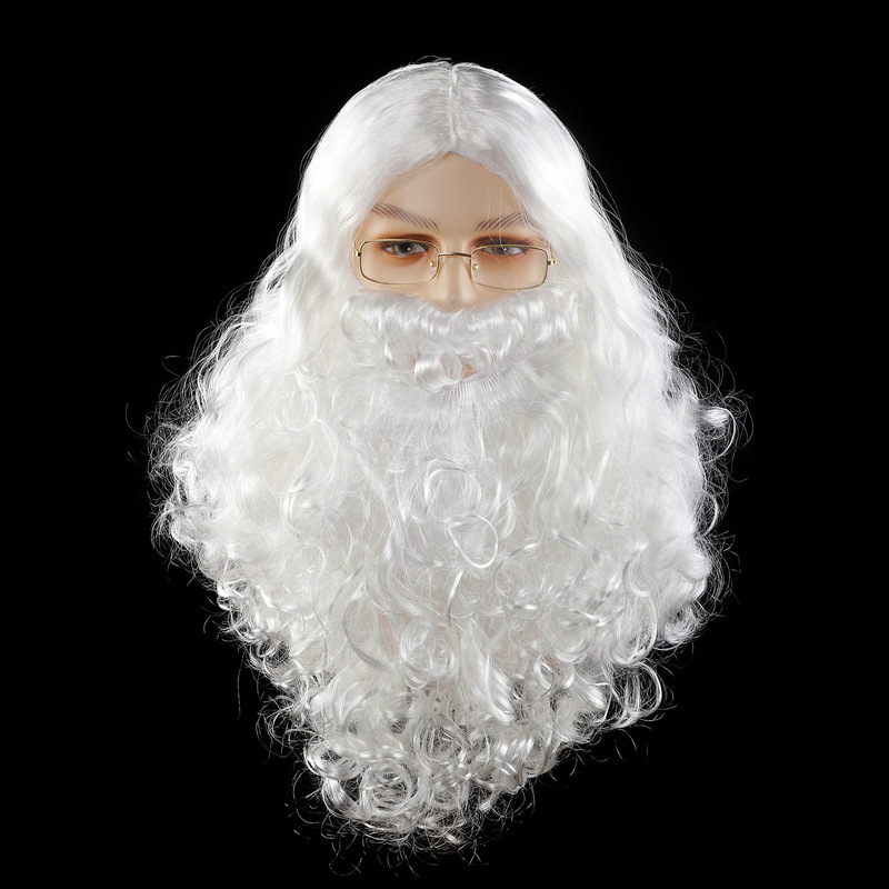 Christmas hat Santa Claus beard Christmas wig Europe and the United States cross-border wholesale a generation of hair