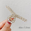 Metal advanced elegant shark, hairgrip, crab pin, brand big hair accessory, high-quality style, South Korea