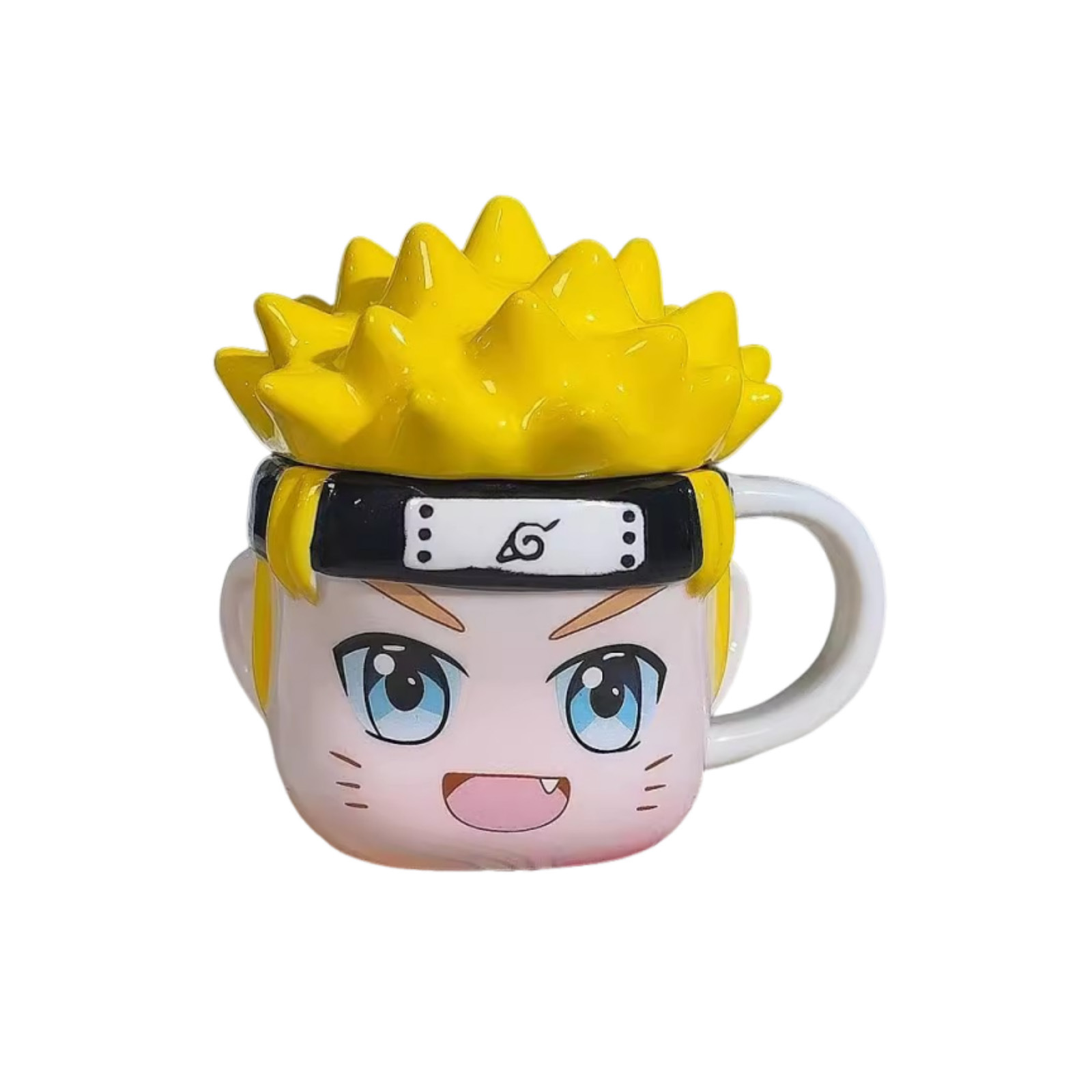 Taza de marca Hokage con cubierta de animación taza de agua taza de cerámica con personalidad creativa taza de leche de moda