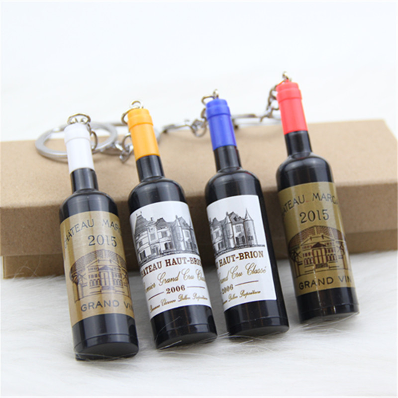 创意新款仿真酒瓶钥匙扣挂件 微商地推扫街小礼品 鸡尾酒瓶钥匙扣
