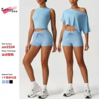 Новый экспортный спортивный костюм для отдыха и фитнеса, персиковый цвет, лосины, йога-костюм, спортивный костюм для бега на открытом воздухе