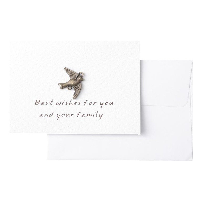 Corea del Sur papelería réplica de memoria Mini tarjeta de felicitación de cumpleaños Tarjeta de bendición 12 tipos de tarjetas de felicitación de la palabra para la bendición