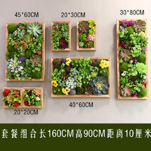 VHM7绿植多肉壁挂假花田园挂壁饰立体电表箱遮挡室内植物墙面