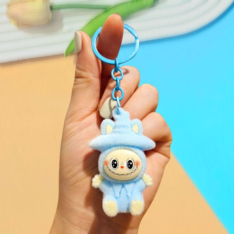 植毛かわいいマジックハットラブキーホルダーかわいい人形クロスボーダーかわいい小さな羊携帯電話ペンダントギフト|undefined