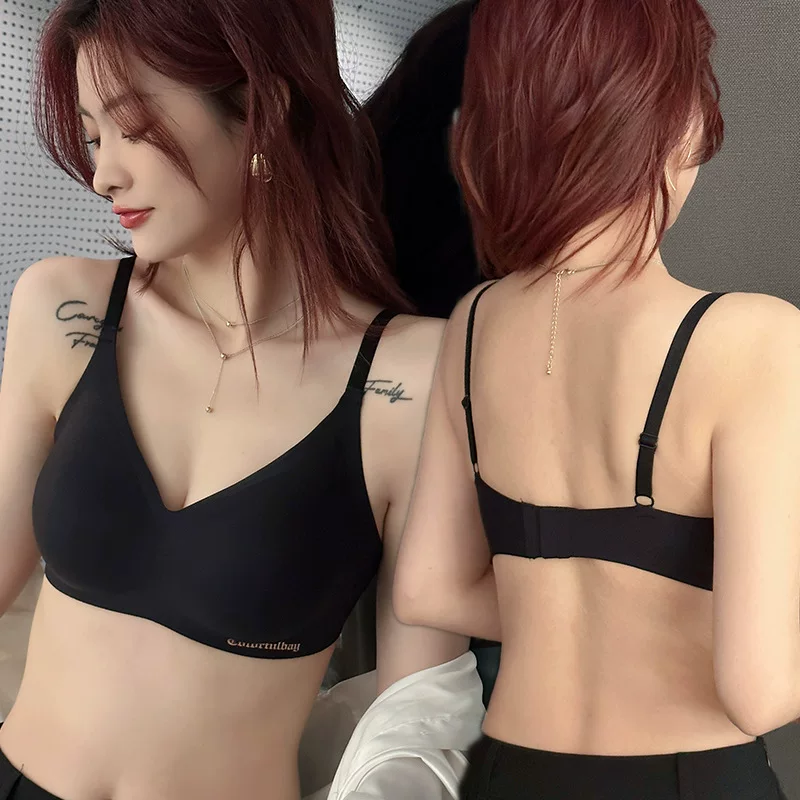 Бельё, бюстгальтер push-up, тонкий бесшовный бюстгальтер, топ-бра, 3D