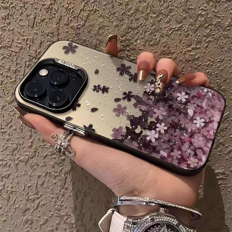 Nueva flor rosa adecuada para iPhone 16 funda para teléfono móvil Apple 15promax/14 comercio exterior 13pro12 transfronterizo 11