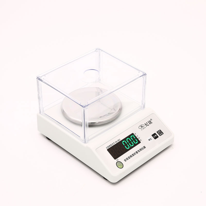 纪铭电子天平秤黄金珠宝纱布取样秤0.001g千分之一药材高精度克秤