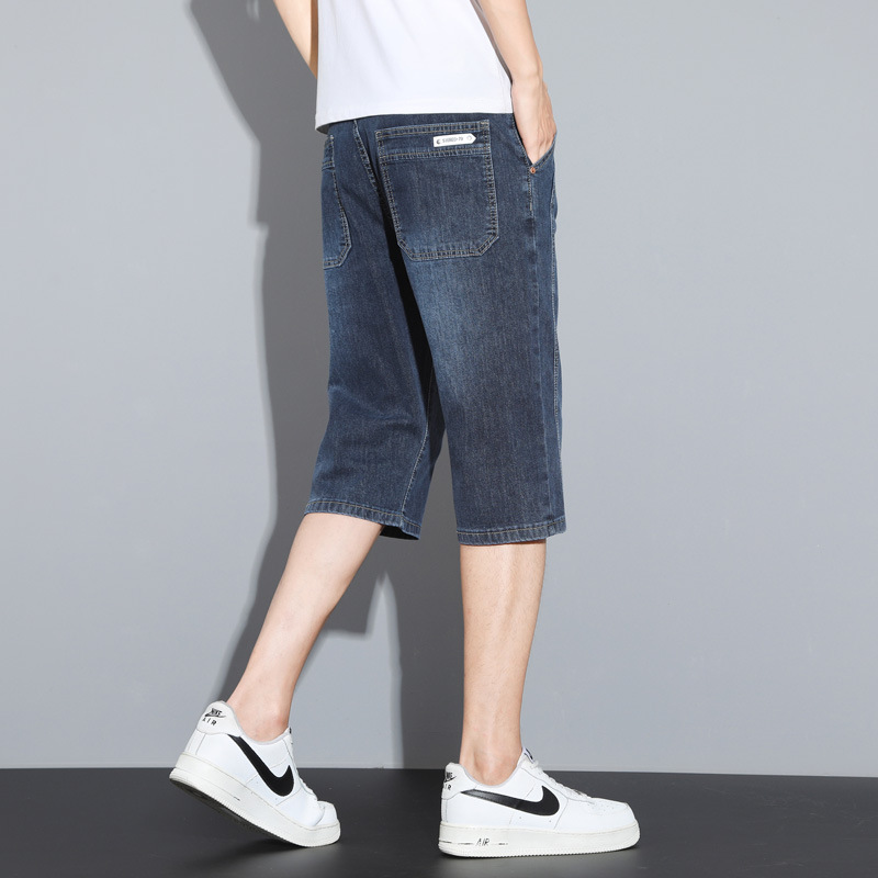 2026 Summer Thin Denim Shorts for Men, Trendy Casual Cropped Pants, Loose Straight-Leg Versatile Mid-Length Pants Wholesale 2026 Summer Thin Denim Shorts for Men, Trendy Casual Cropped Pants, Loose Straight-Leg Versatile Mid-Length Pants Wholesale