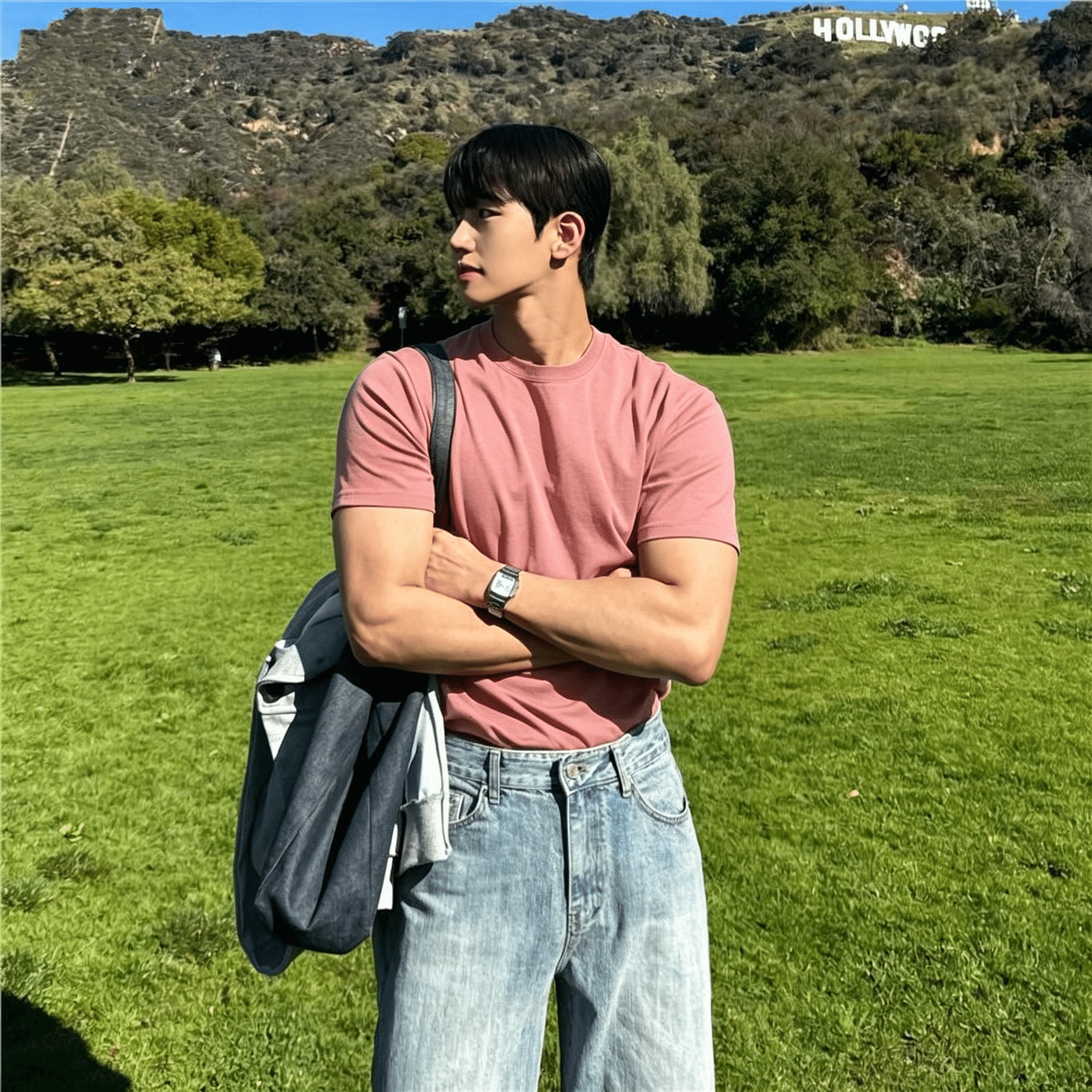 분홍색