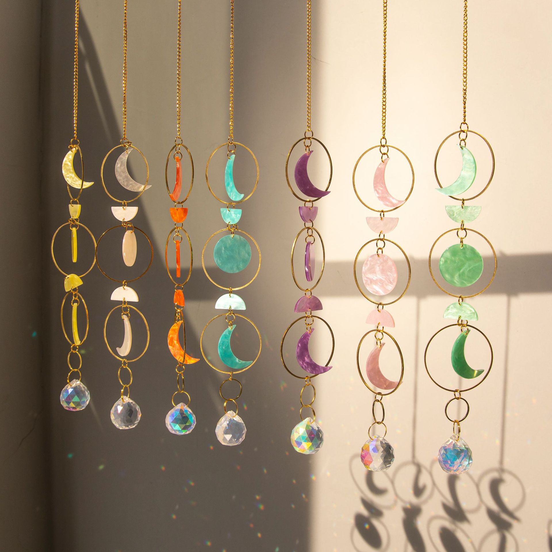 Pastoral Moon Artificial Crystal Wind Chime display picture 3