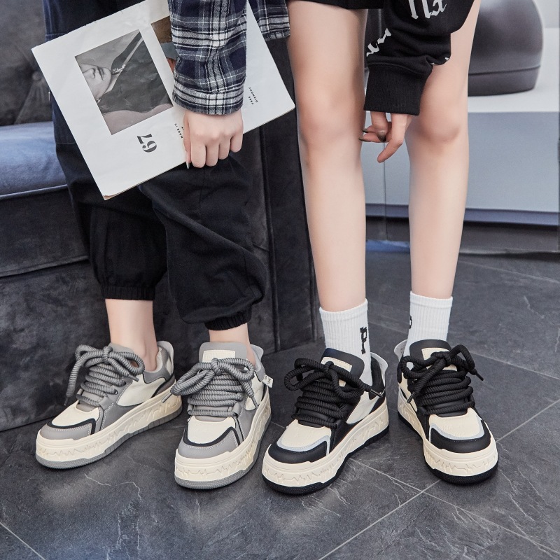 Versatile Women's Loafers Casual Thick-soled Height-increasing Shoes_voghion.com