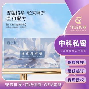 Popular Snow Lotus Patch Processing, Cleaning, Dirt Removal, Fragrance Pads, Female Private Parts Warmer, Menstrual Period Palace Care Patch Manufacturer Wholesale