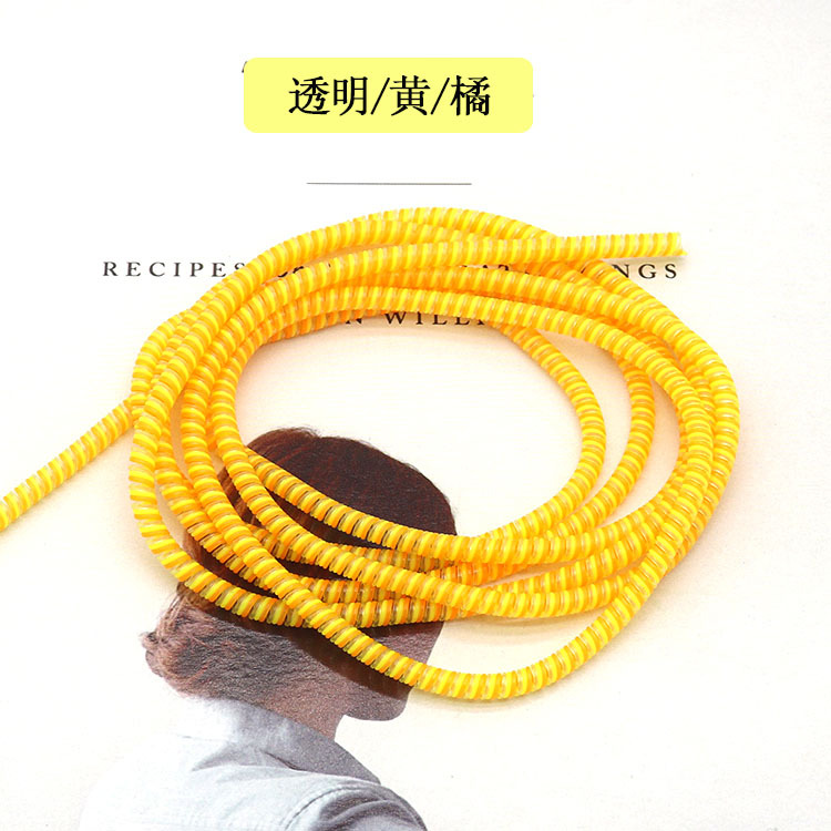 Directo de fábrica 1,4 M tres en uno cable de datos Cable de protección cable de datos manga protectora cuerda de resorte de bobinado