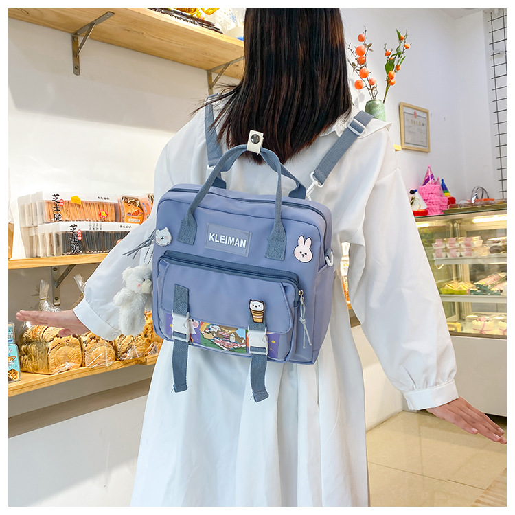 Book bag, handbag, canvas bag, large-capacity crossbody bag for girls, single-shoulder bag for primary school students, tutorial bag for classes, tutoring undefined