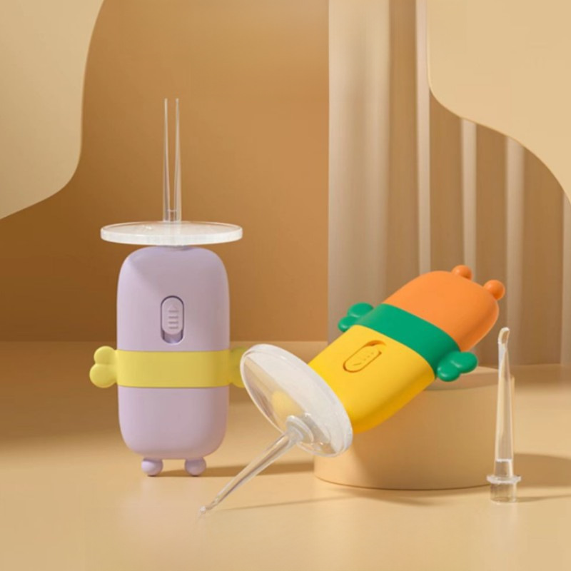 A high-quality mountain-shaped children's ear spoon with a light, soft tip for infants and babies to clean earwax, suitable for mothers and babies.