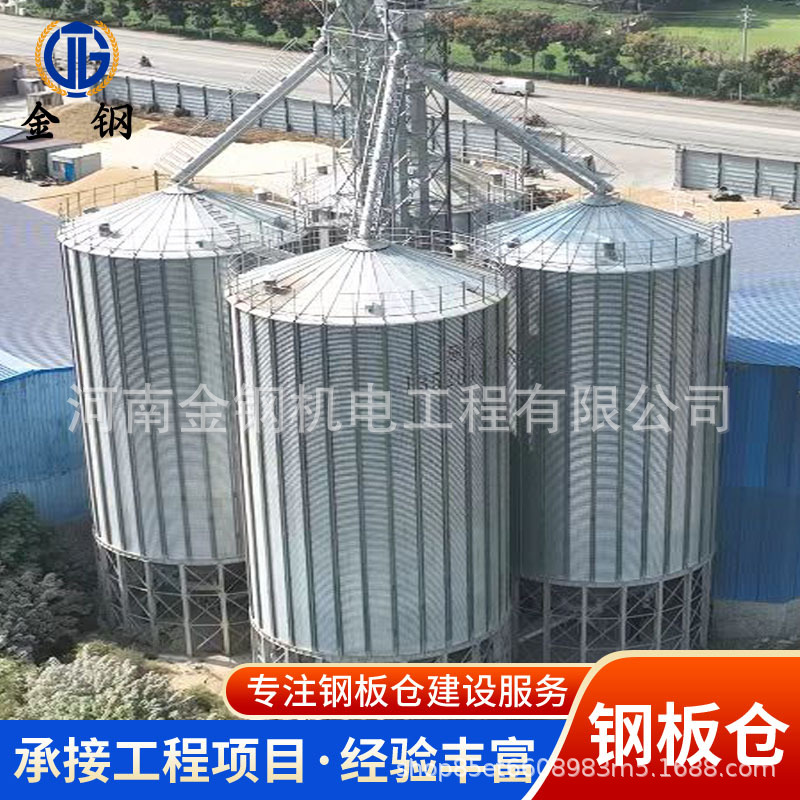 1000吨装配式钢板仓 现代化粮仓种子储存仓 生产厂商供粮食收粮户