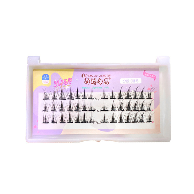 Linda pestaña shangpin split pestañas postizas naturales de hadas pelo duro tallo ha sido cortado COS pequeño diablo C08