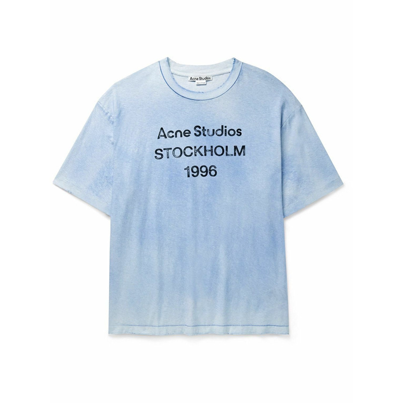 跨境专供高品质AC1996字母印花水洗做旧轻奢潮牌宽松男女情侣T恤|undefined