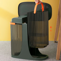 茶水桶帶過濾家用排水桶廢水桶茶台垃圾桶透明茶具配件茶桶茶渣桶