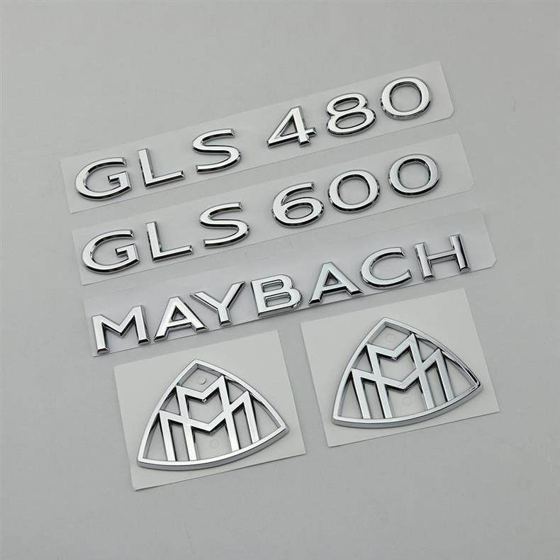 New Mercedes-Benz Maybach GLS-Class GLS480 GLS600 modified car emblem, rear badge, English lettering, car sticker