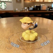 2026新款可旋转蜡笔小新汽车桌面摆件网红办公室解压桌面摆件礼物