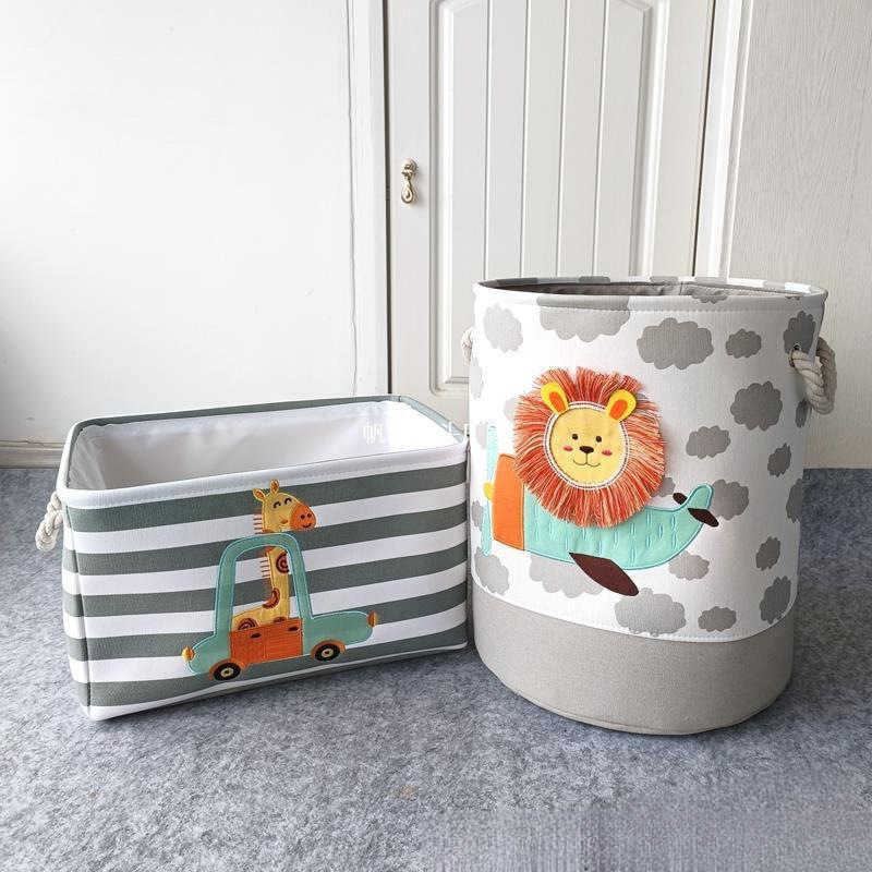 子供のおもちゃはかごの布芸を収納して、赤ちゃんのぬいぐるみの収納かごの漫画の大容量の収納ボックスの桶を厚くします。|undefined