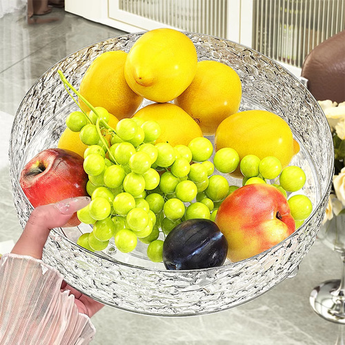 Light luxury fruit plate, home living room coffee table, fruit plate, rotating dry fruit plate, new high-end candy and snack display plate