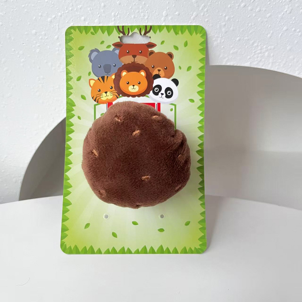 약 7cm 크기의 작은 쿠키는 음식을 숨길 수 있습니다.