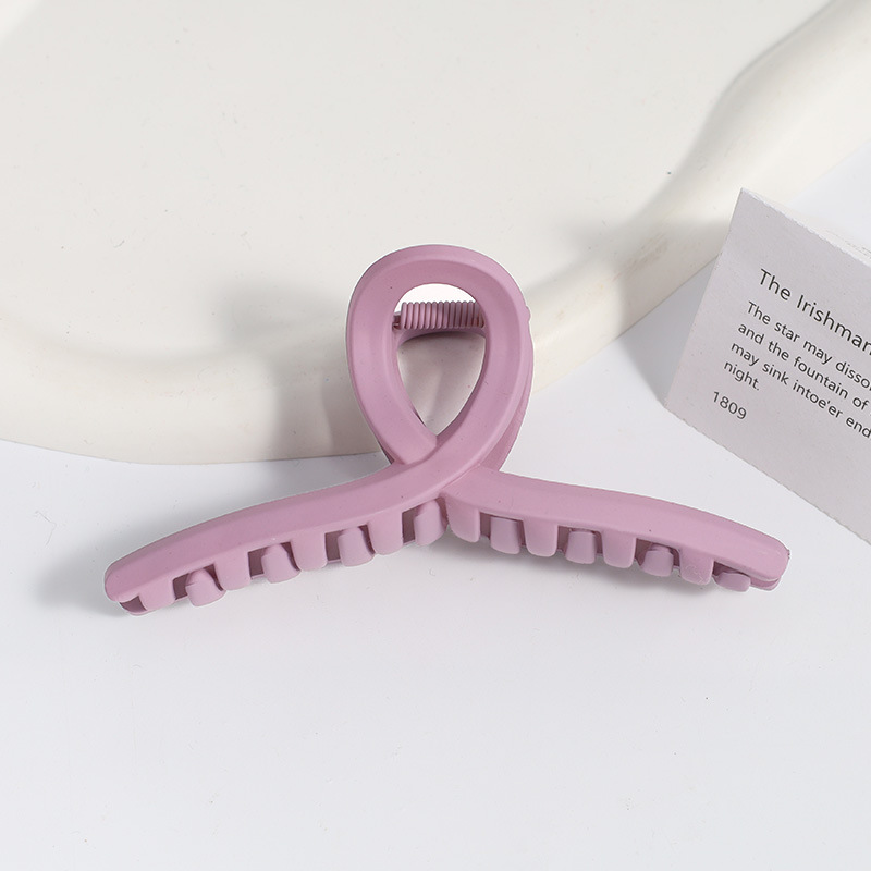 Amazon Venta caliente Frosted clip grande geométrica trasera horquilla elegante temperamento tiburón clip de alto grado tocado