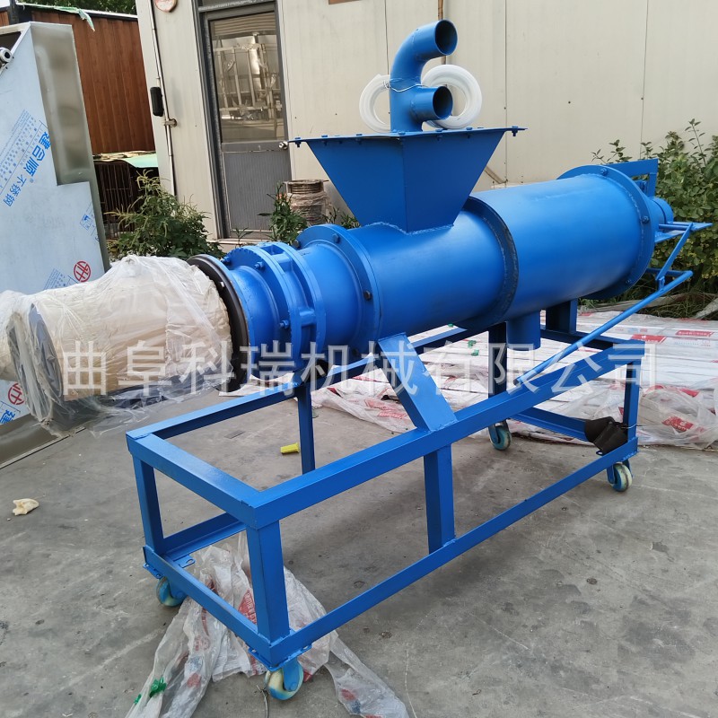 230型牛粪固液干湿分离机 家庭养殖猪粪脱水机 蛋鸡粪螺旋挤压机