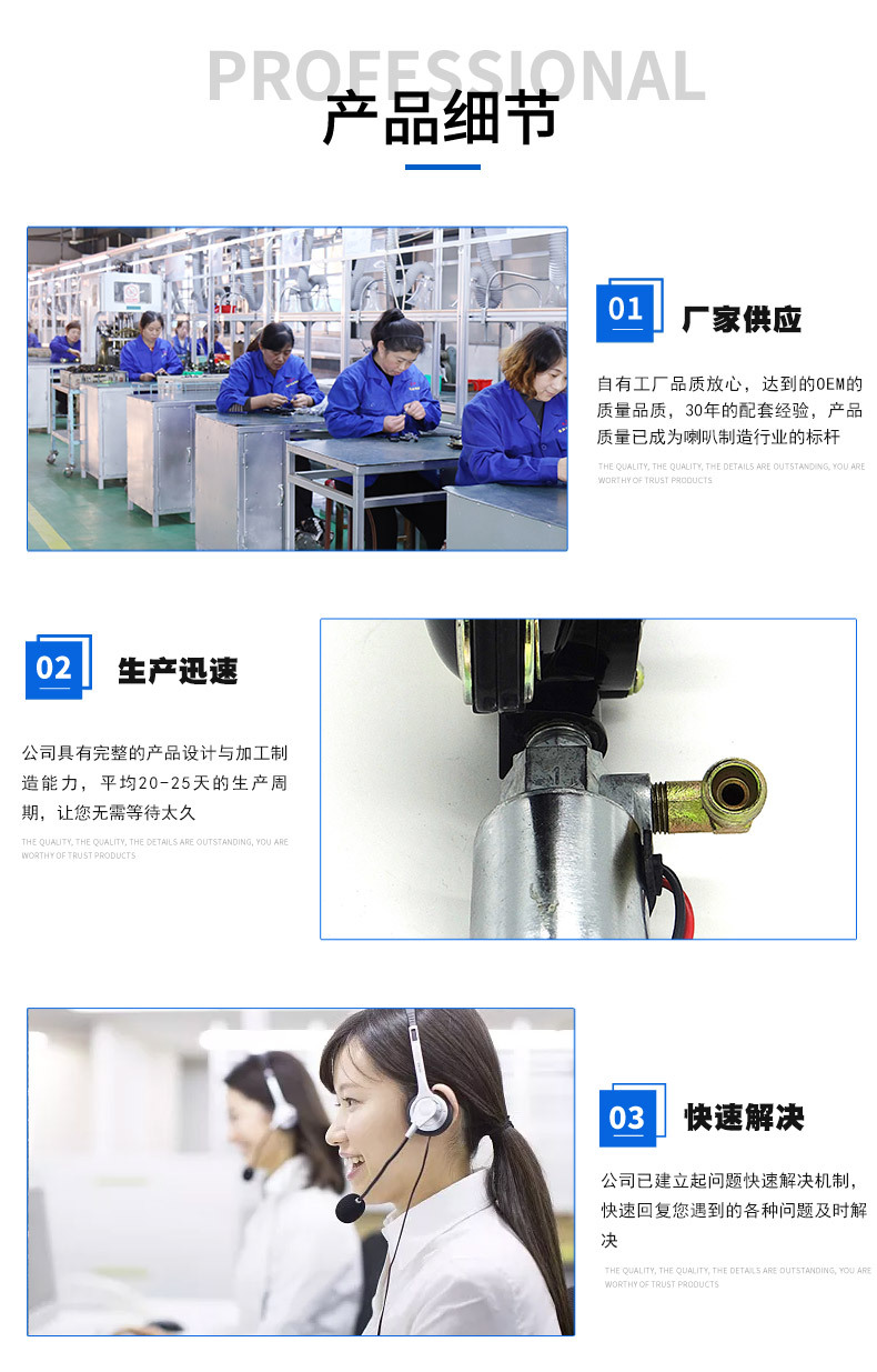 Customized Snail Air Horn 12V/24V Universal Truck Car Motorcycle Air Horn Accessories Tweeter Head