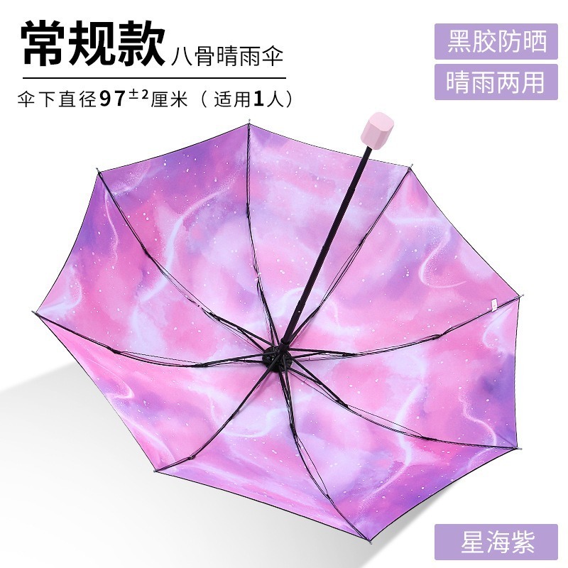 复古大号手动16骨野玫瑰雨伞晴雨两用遮阳伞折叠伞黑胶防晒太阳伞|undefined