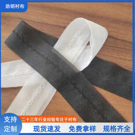 劲明衬布现货3公分加2.5公分双面粘子母仟带中打端打衬条