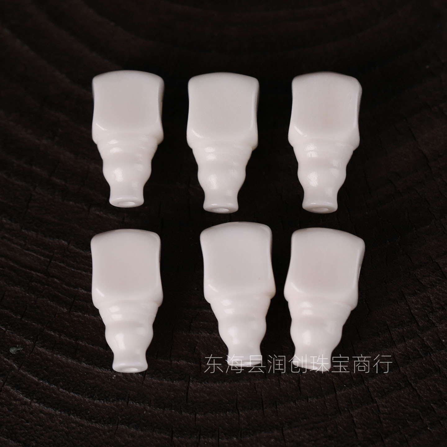 Camel bone cube-shaped three-way semi-finished craft accessory for Buddhist beads, handmade DIY bracelet separator bead accessory, decorative component