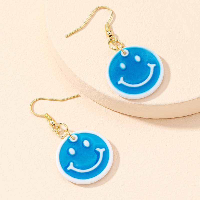 Korean Smiley Earrings Wholesale display picture 6