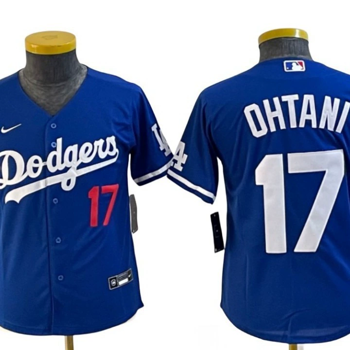US-профессиональная форма Dodgers/Dodge, бейсбольный джерси №17 Ohtani для мужчин, женщин и детей