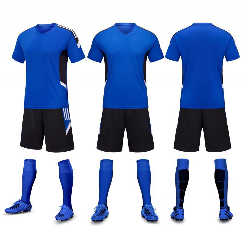 New short-sleeved football suit suit loose training competition suit wholesale group purchase printable printing printing number 6108